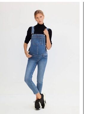 Mango Maternity Denim Dungarees